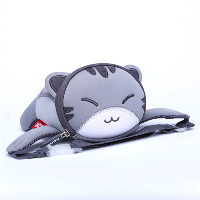 Sac Banane Enfant Chat Mignon Gris