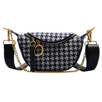 Sac Banane Chic Maille Tissée Orné Doré - Banane Avenue ™