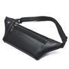 Ceinture Sacoche Banane Cuir Noir Urbaine