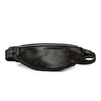 Sac Banane Urbain Cuir Noir Élégant