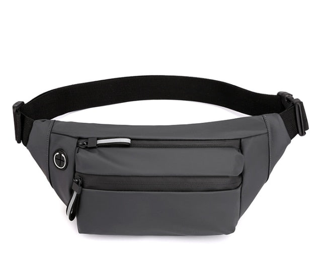 Sac Banane Urbain Bleu Élégant Multipoche