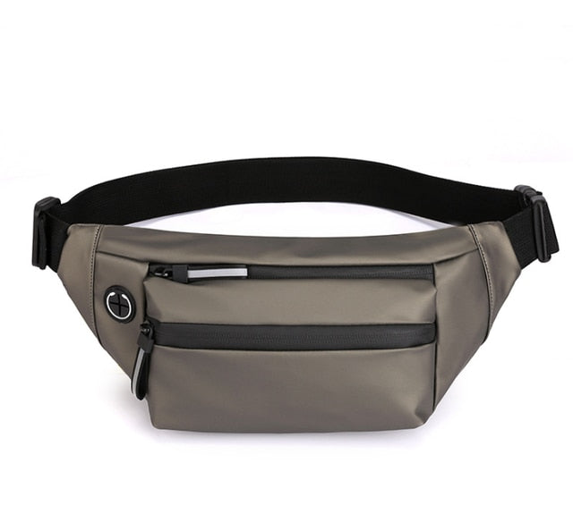 Sac Banane Urbain Bleu Élégant Multipoche