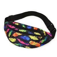 Sac Banane Urbain Imprimé Feuillage Noir - modèle Multicolor - Banane Avenue ™