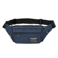 Sacoche Banane Urbaine Élégante Gris Chiné - modèle Bleu - Banane Avenue ™