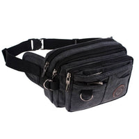 Sac Banane Urbain Multi-Poches Pratique - modèle Noir - Banane Avenue ™