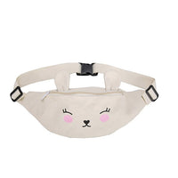 Sac Banane Peluche Chat Kawaii Poche Zip