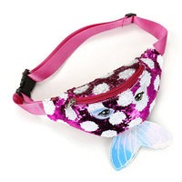 Sacoche Banane Sequins Poisson Tendance - modèle Rose - Banane Avenue ™