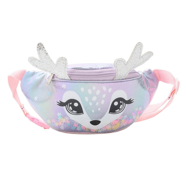 Sac Banane Enfant Motif Biche Pailleté