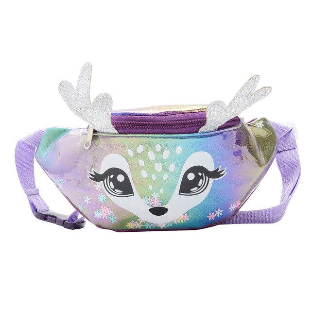 Sac Banane Enfant Motif Biche Pailleté