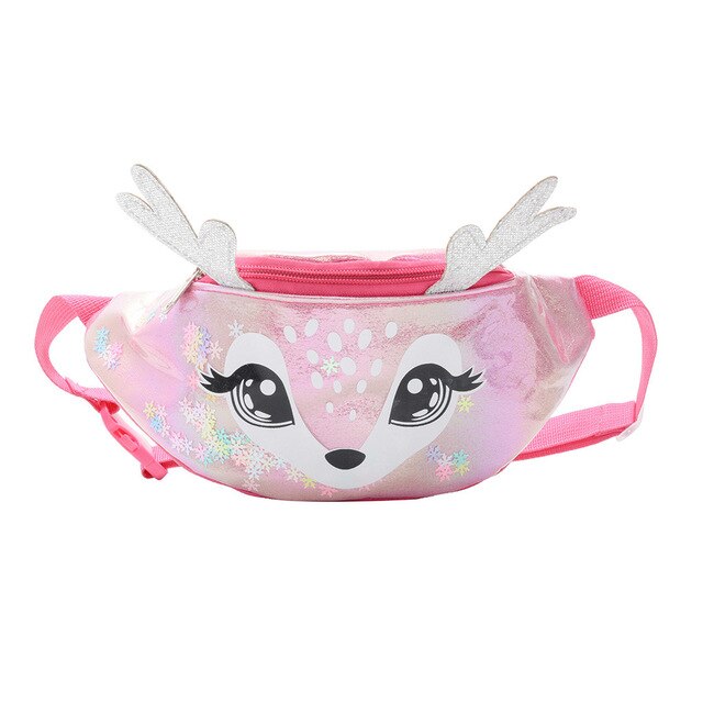 Sac Banane Enfant Motif Biche Pailleté