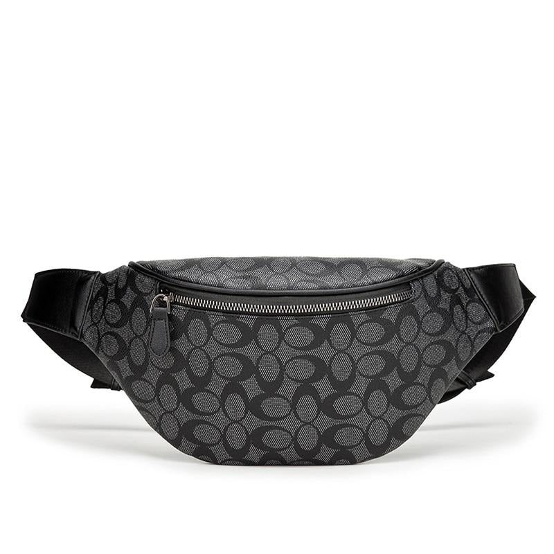 Sac Banane Élégant Noir Motif Cercles