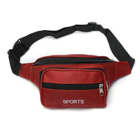 Sacoche Banane Sportive Noire Ajustable - modèle Rouge - Banane Avenue ™