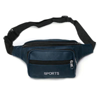 Sacoche Banane Sportive Noire Ajustable - modèle Bleu - Banane Avenue ™