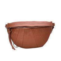 Sac Banane Cuir Élégant Noir Unisexe - modèle Marron - Banane Avenue ™