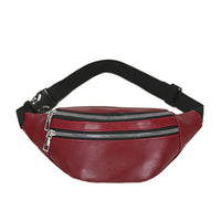 Sac Banane Urbain Simili Cuir Noir - modèle Rouge - Banane Avenue ™
