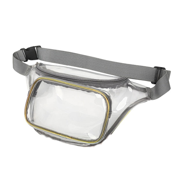 Sac Banane Urbain Argenté Tendance Unisexe