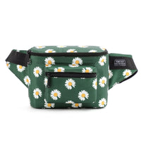 Sac Banane Floral Rose Tendance Unisexe - modèle Vert - Banane Avenue ™