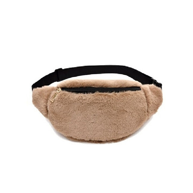 Sac Banane Velours Noir Tendance Urbaine