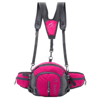 Sacoche Banane Urbaine Multipoche Orange - modèle Rose fluo - Banane Avenue ™