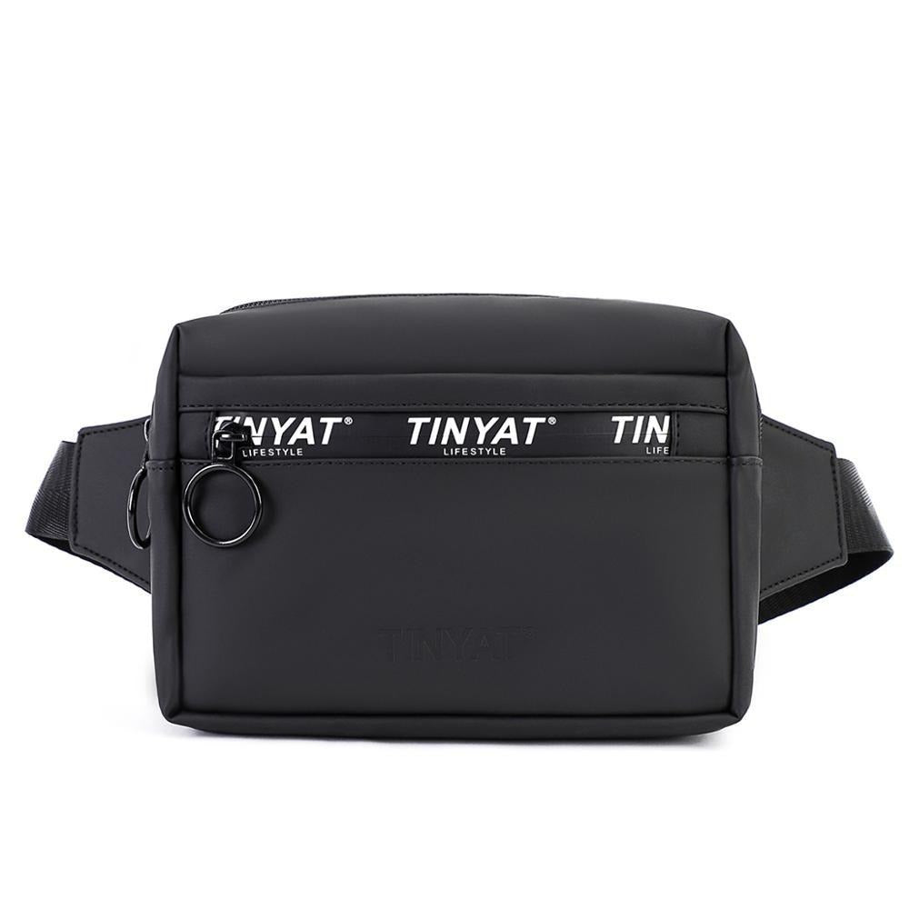 Ceinture Urbaine Noire Tendance TINYAT Unisexe