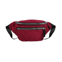 Sac Banane Urbain Rose Velours Côtelé - modèle Bordeaux - Banane Avenue ™