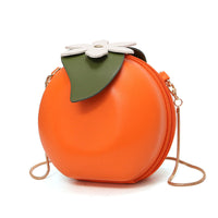 Sac Rond Orange Design Floral Chic