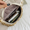 Sac Banane Élégant Blanc Chaîne Dorée