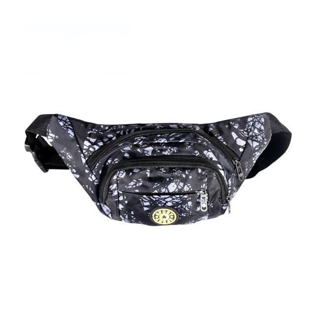 Sac Banane Urbain Motif Graffiti Noir