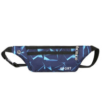 Sacoche Banane Sportive Bleue Géométrique - Banane Avenue ™