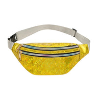 Ceinture Sac Banane Tendance Noire Brillante - modèle Jaune - Banane Avenue ™