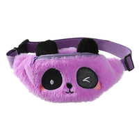 Sac Banane Peluche Panda Kawaii Enfant - modèle Violet - Banane Avenue ™