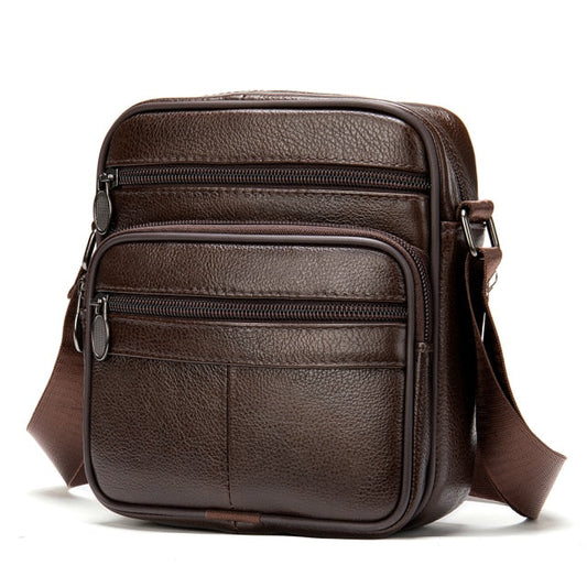Sacoche Banane Cuir Marron Homme Premium