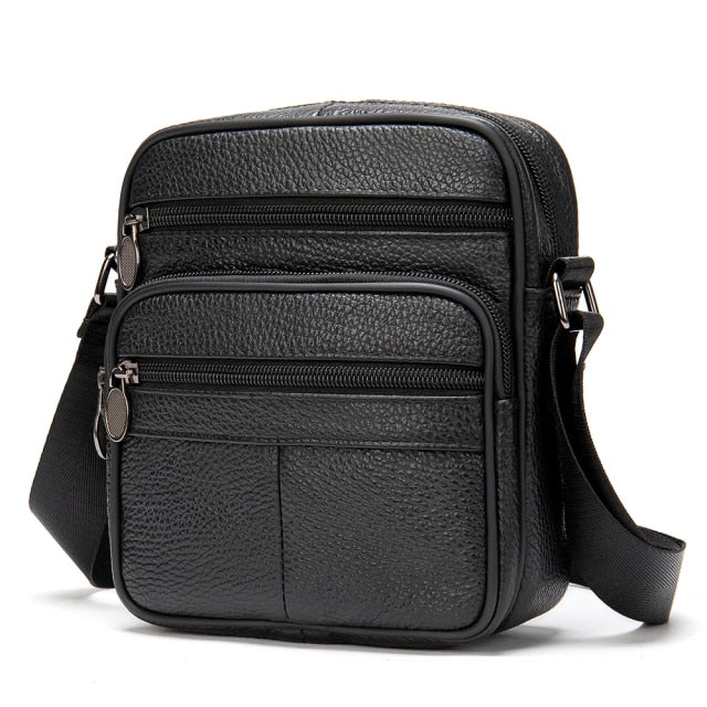 Sacoche Banane Cuir Marron Homme Premium