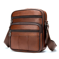 Sacoche Banane Cuir Marron Homme Premium - modèle Marron - Banane Avenue ™