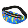 Sac Banane Bleu Motif Feuillage Urbain Léger
