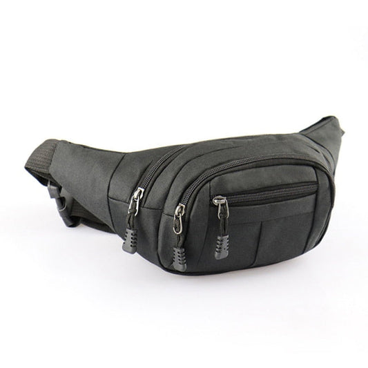Sacoche Banane Urbaine Noir Multi-poches