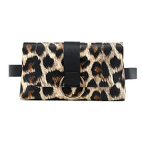 Sacoche Banane Élégante Noire Urbaine - modèle Léopard - Banane Avenue ™