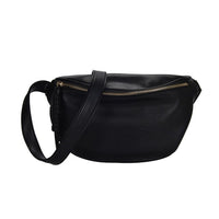 Sac Banane Élégant Cuir Marron Unisexe - modèle Noir - Banane Avenue ™