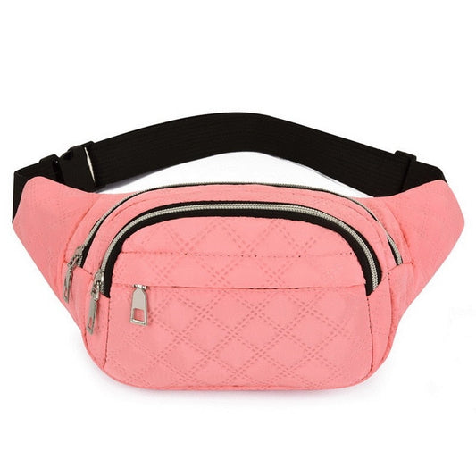 Sac Banane Rose Tendance Matelassé Léger