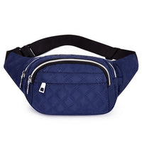 Sac Banane Rose Tendance Matelassé Léger - modèle Bleu foncé - Banane Avenue ™