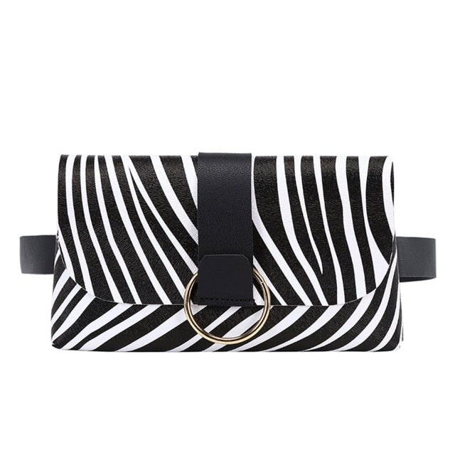 Sac Banane Zébré Tendance Urbaine Chic