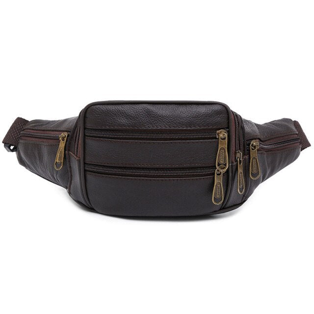 Sacoche Banane Cuir Vintage Élégante