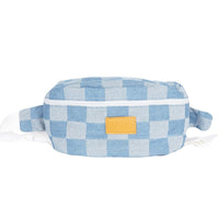 Sac Banane Urbain Damier Bleu Pastel - Banane Avenue ™