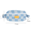 Sac Banane Urbain Damier Bleu Pastel