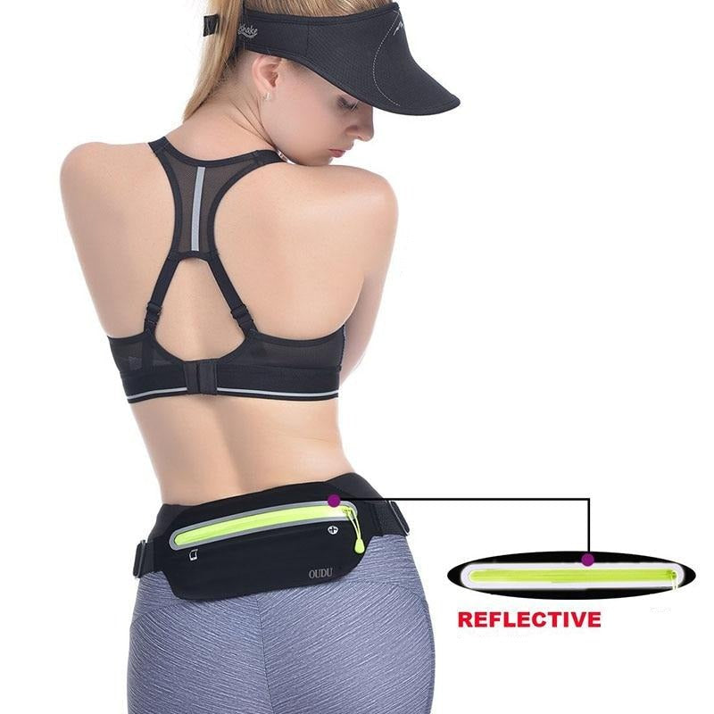 Ceinture Sportive Étanche Noire et Verte