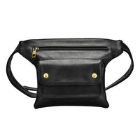 Sac Banane Cuir Marron Élégance Urbaine - modèle Noir - Banane Avenue ™