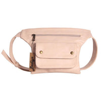 Sac Banane Cuir Marron Élégance Urbaine - modèle Rose - Banane Avenue ™