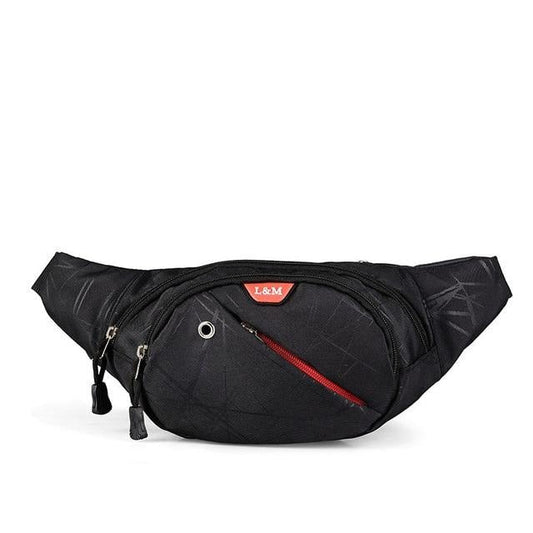 Sac Banane Urbain Noir Multifonction Unisexe