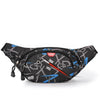 Sac Banane Urbain Noir Multifonction Unisexe