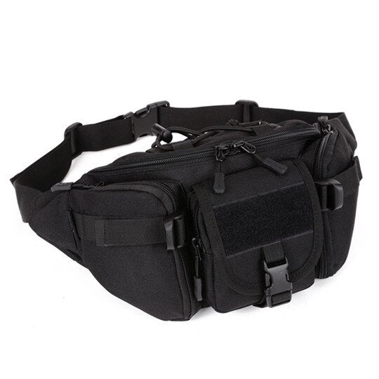 Ceinture Multipoche Tactique Noire Unisexe